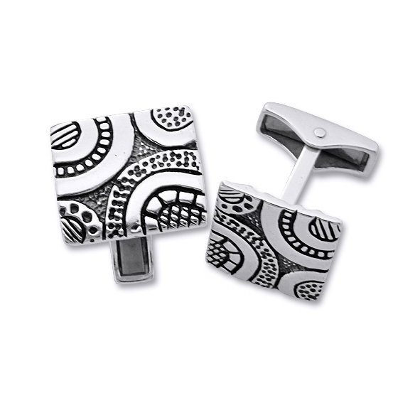 Butoni camasa din argint 925 cu aspect vintage [1]